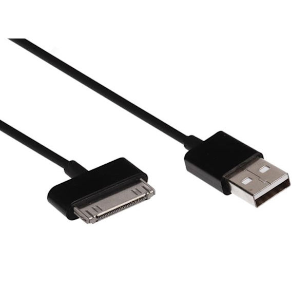 Usb 2.0 A uros ja Apple® 30-nastainen uroskaapeli - musta - 1 M
