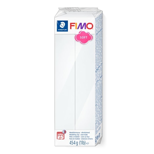 FIMO Soft Ovn-Bake Modeling Clay 454 g. Hvid