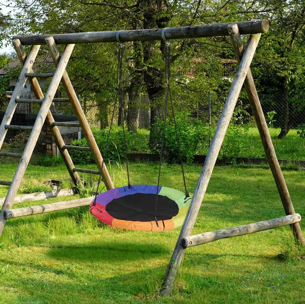 Flerfärgad bogunga för barn och vuxna, 100 cm