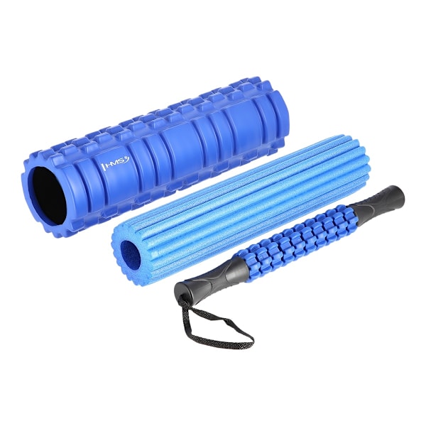 Blå 3-i-1 Foam Roller Set