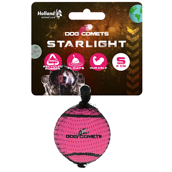 Hundkometer Starlight Tennisbal S Roze 1:a