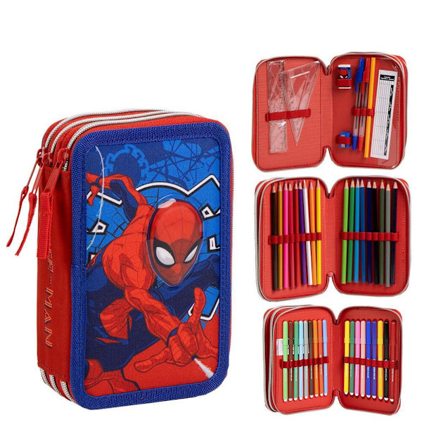 Marvel Spidermanin kolminkertainen penaalikotelo