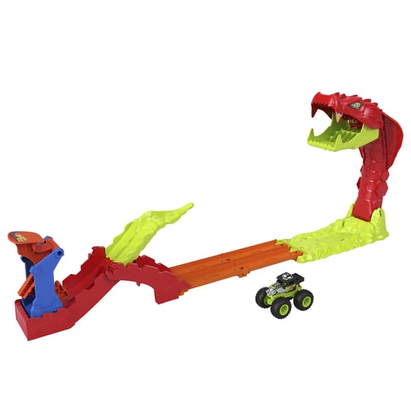 Monstertruckbanset med ormutmaning och bil