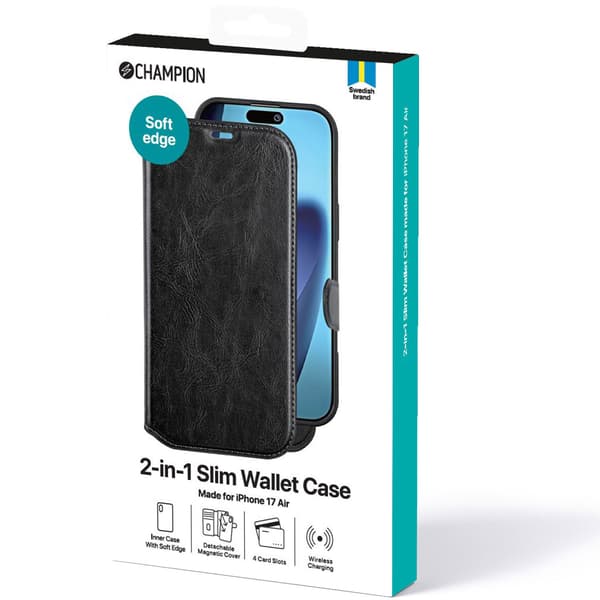 Smalt 2-i-1-plånboksfodral för iPhone Air