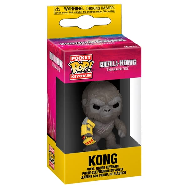 Godzilla og Kong Pocket POP nøglering – samlerfigurer