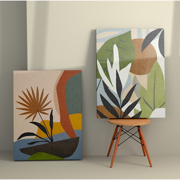 Dekorativt lærredsmaling (2 stykker) 2KNV4316 - 50 x 70