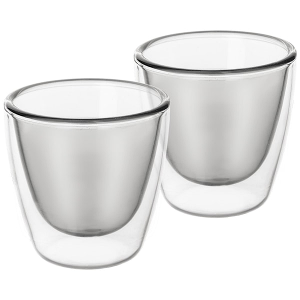 Termiska Glas med Dubbla Väggar - 90 ml, Set om 2