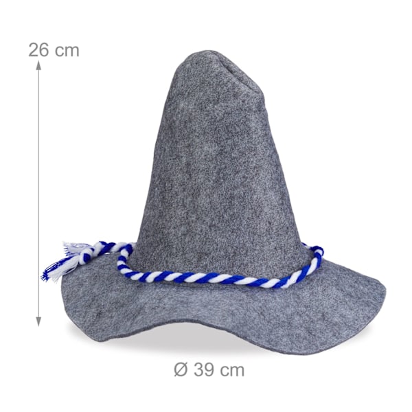 Seppelhatt med blå och vit sladd set om 9 st
