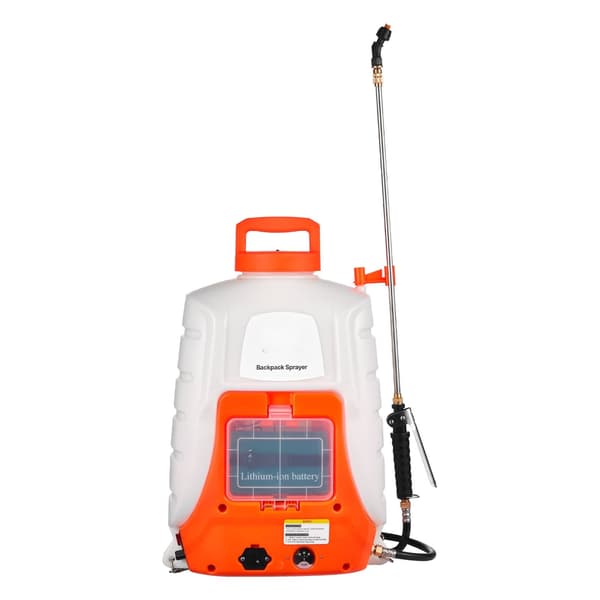Batteridriven ryggspruta, 15 l, 0–90 psi; justerbart tryck