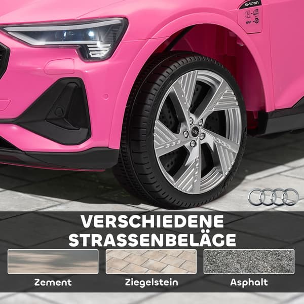 Audi E-tron Elbil för Barn, 12V, Fjärrkontroll