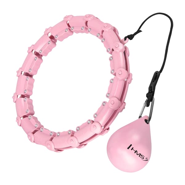 Plus Size Weighted Hula Hoop, ljusrosa