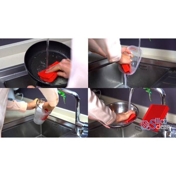 Genius Ideas Röd SilicoClean Rengöringsrondell
