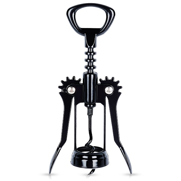 Vinproptrækker metal sort 16 cm