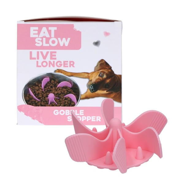 Ät Långsamt Lev Längre Gobble Stopper M Rosa