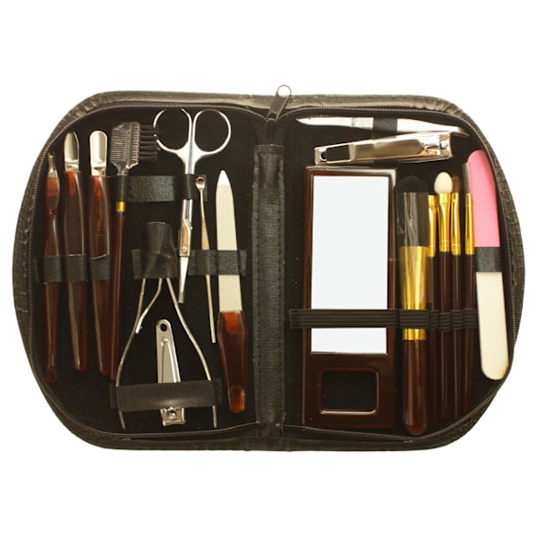 Wellys manikyrset i 18 delar "Black Edition