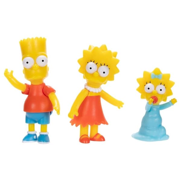 Simpsons-perhepaketti - 7 figuuria, 6 cm:n keräilysetti