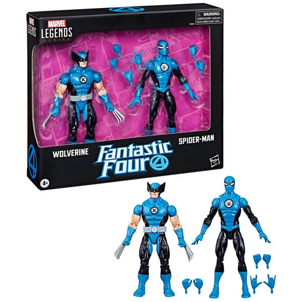 Marvel Superheltefigurpakke: Wolverine, Spiderman, 15 cm