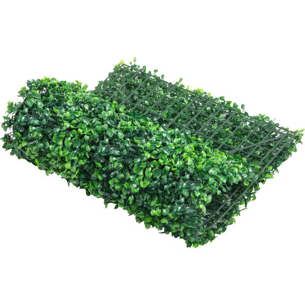Konstgjorda buxbomshäckpaneler, 24-pack, UV-resistenta