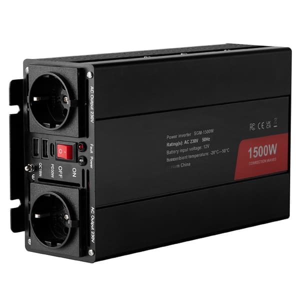 1500W modifierad sinusvågsväxelriktare, 12V-230V