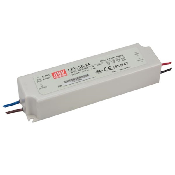 Skiftende strømforsyning - Enkelt udgang - 35 W - 24 V
