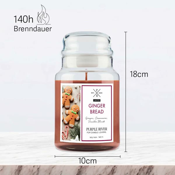 Doftande sojaljus – 140 timmars brinntid