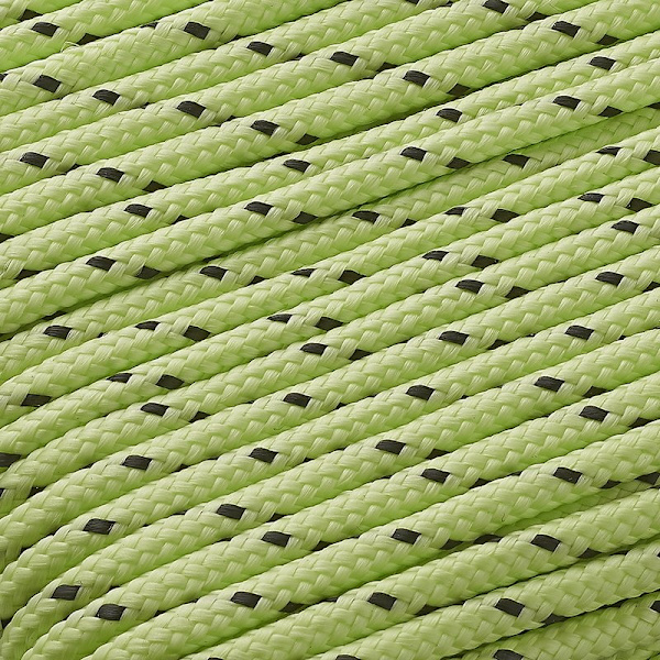 Guy line 4mm x 20m glød-i-mørke på rulle