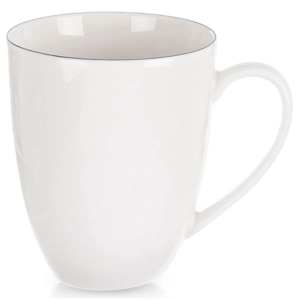 Porslinsmugg, vit, 390 ml, tål diskmaskin och mikrovågsugn