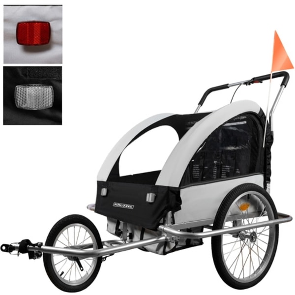 Kruzzel 25372 3in1 fjädrande cykelvagn