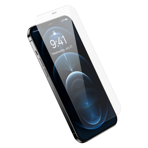 Härdat glas för iPhone 12 Pro Max med högtalarskydd 0,4mm SET