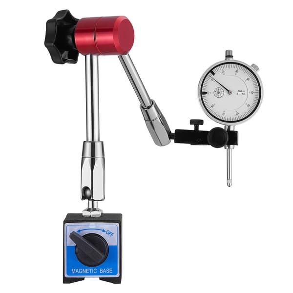 Mätklocka med magnetisk bas, 0,03 mm, 0-25,4 mm