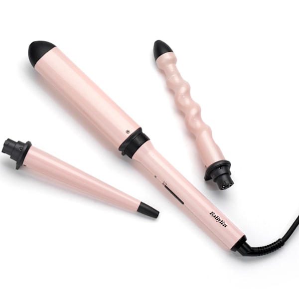 Kiharrin Curl & Wave Trio MS750E musta, Vaaleanpunainen