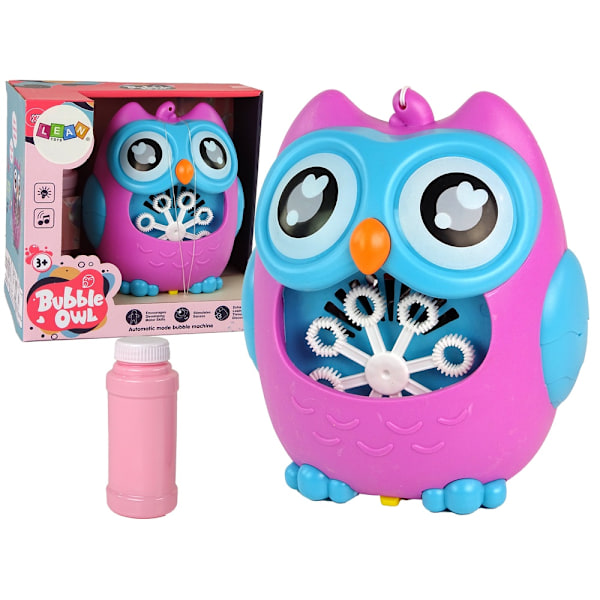 Owl Bubble Machine: Pink, lydforbedret sjov for alle aldre