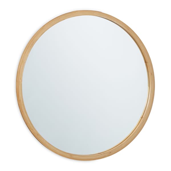 Pyöreä bambuseinäpeili 61 cm