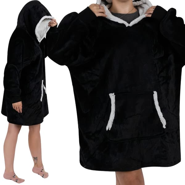 XXL sweatshirt - tæppe sort Ruhhy 24403