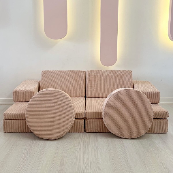 2-sæders sovesofa puslespil - Pink