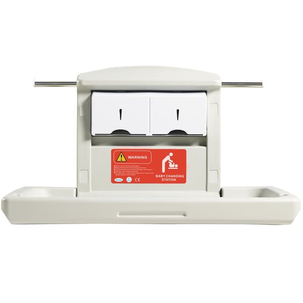 Väggmonterad skötbord, nedfällbar, HDPE