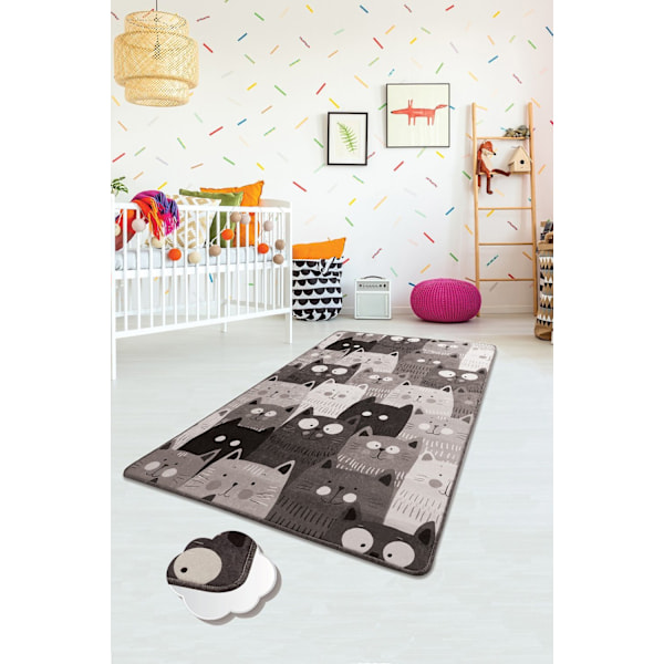 Matto (100 x 160) Kissat - harmaa