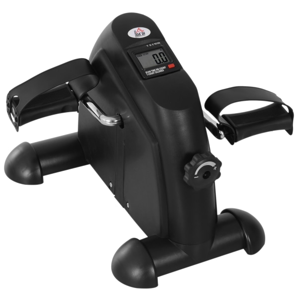 Mini Cykel Pedal Træner Træningscykel Lcd Display Støbejern Sort 35X40X31Cm