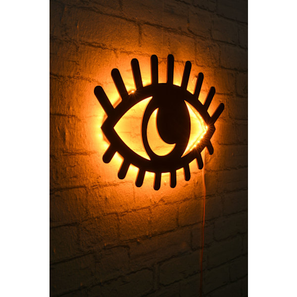 Dekorativ LED-belysning Evil Eye - Gul
