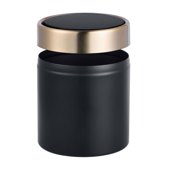 Mini bordspand, 1,5 l, sort – metal svinglåg