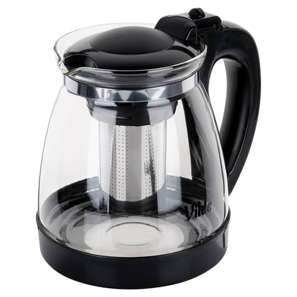 Varmebestandig glas tekande med infuser 2 l
