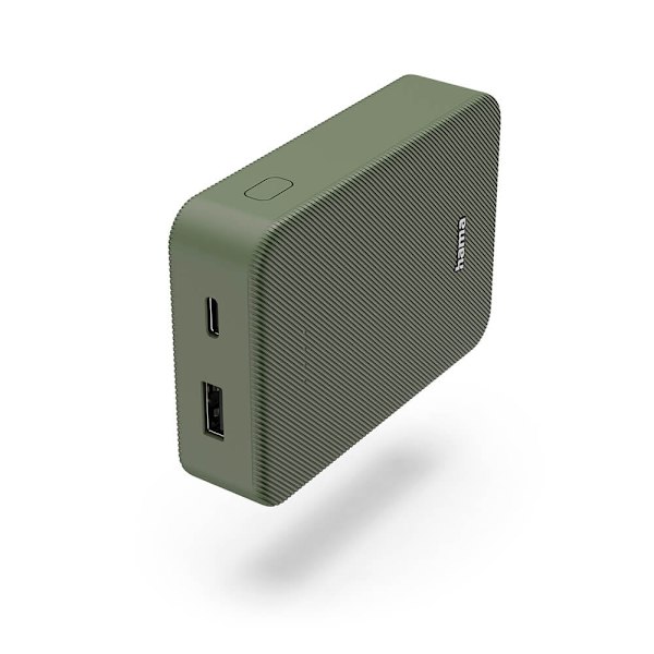 HAMA Powerbank Color 10 10000mAh USB-C+USB-A Vihreä