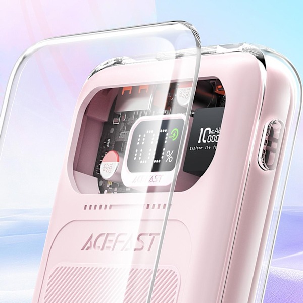 Powerbank 10000mAh Sparkling Series pikalataus 30W harmaa