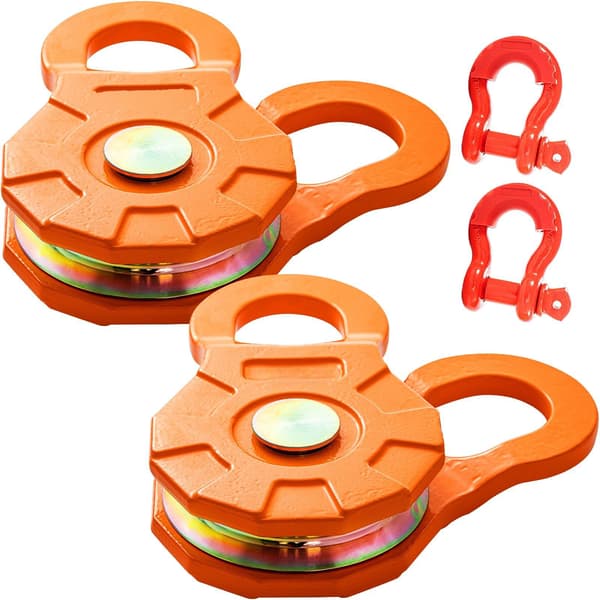 Vinschblockremskiva, 25 000 lb WLL, 2-pack