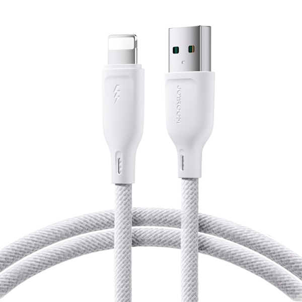 Kaapeli iPhonelle USB-A - Lightning 3A Multi-Color Series 1m valkoinen