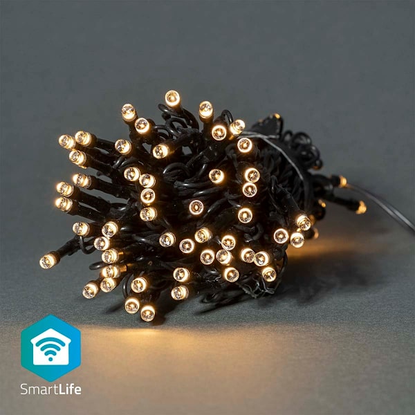 SmartLife jluelys | Snor | Wi-Fi | Varm Hvid | 50 LED's | 5.00 m | Android™ / IOS