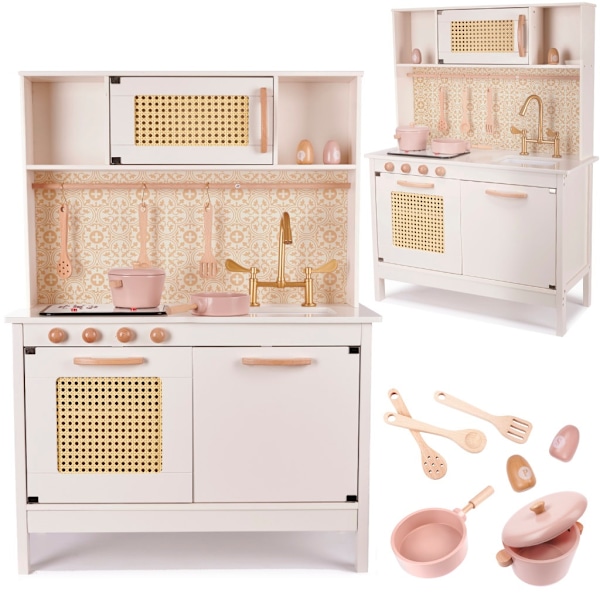 Lasten retro MDF-puinen keittiö BOHO-tarvikkeilla