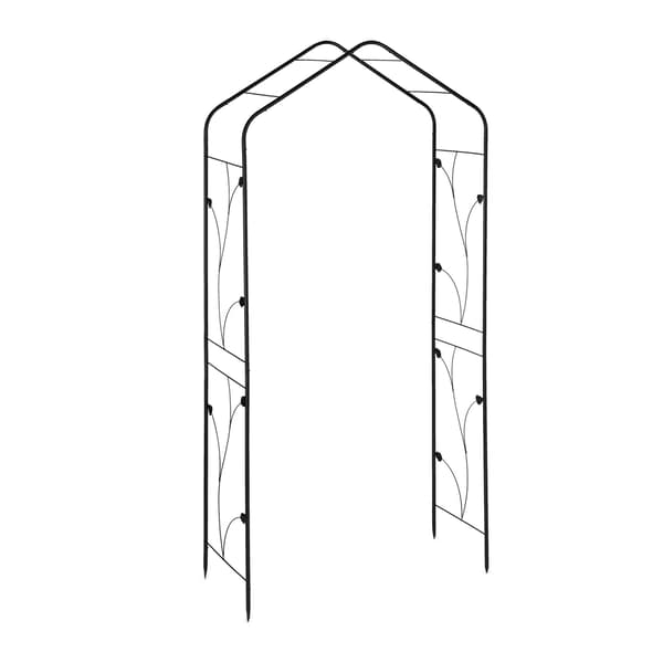 Metal Rose Arch i sort