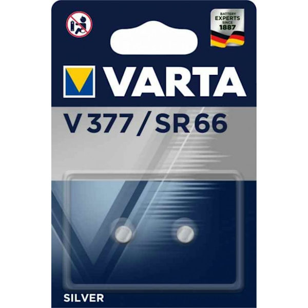 VARTA Silver Coin knapcelle batteri V377 / SR67, 2-pak