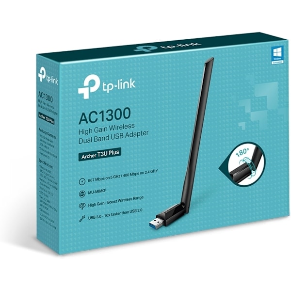 TP-LINK Archer T3U Plus AC1300 Dual-band - WiFi-adapteri